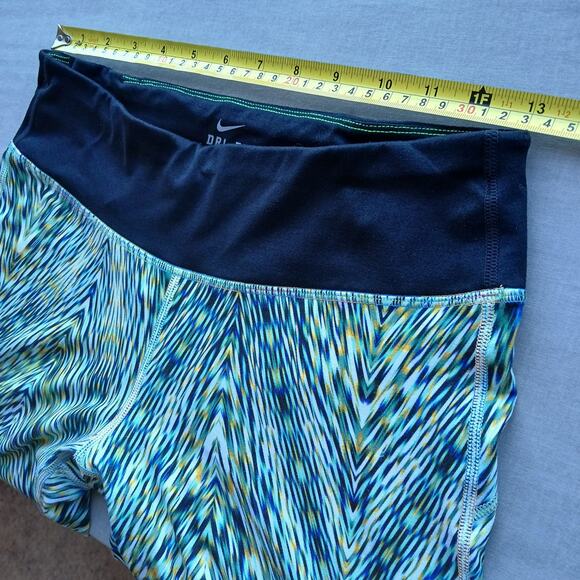 Nike Dri-Fit Running Leggings M SAMPLE multicolor hidden pockets drawstring - Picture 13 of 16